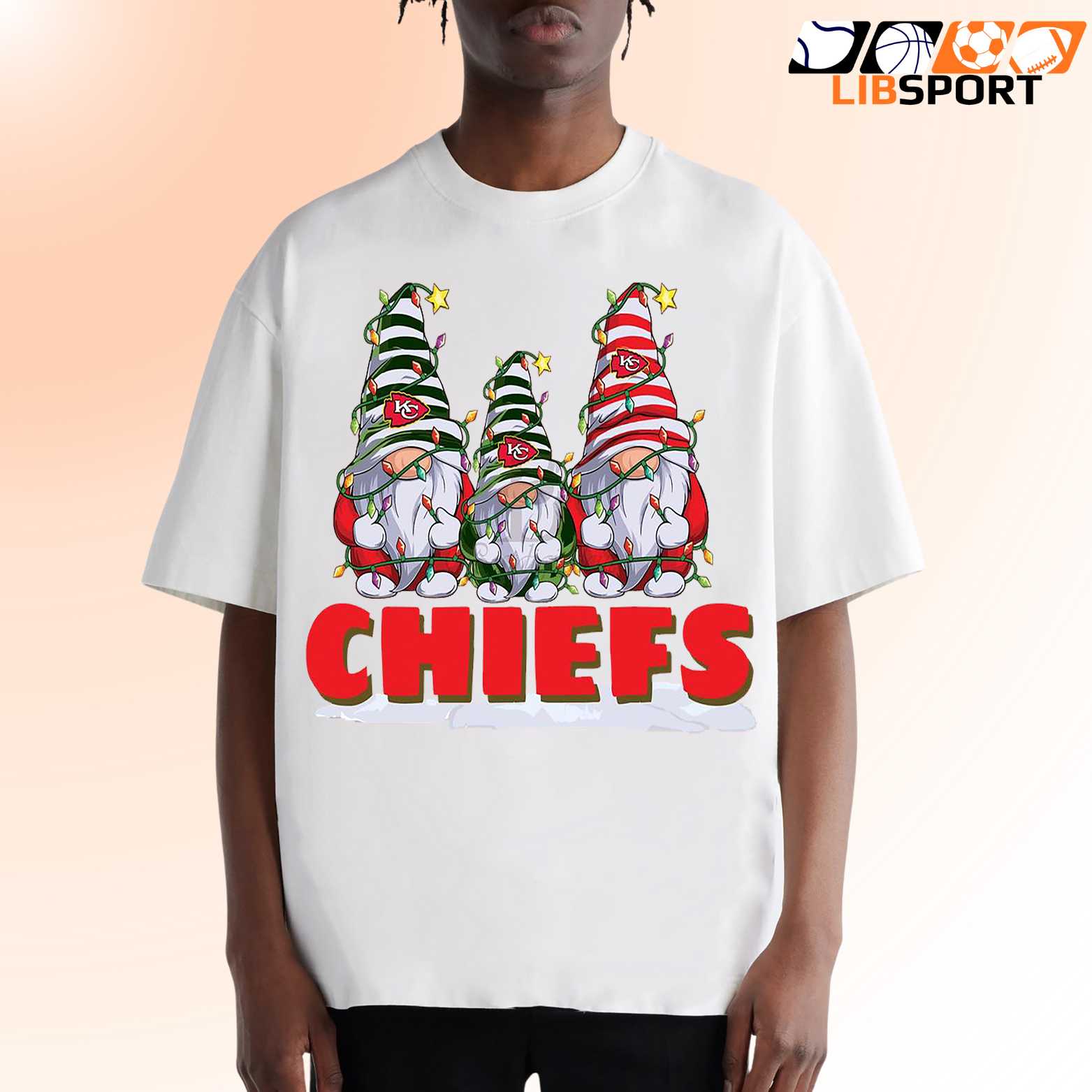 Kansas City Chiefs Christmas T Shirt, Gnomes Football Tee, Unisex Holiday Fan Gift
